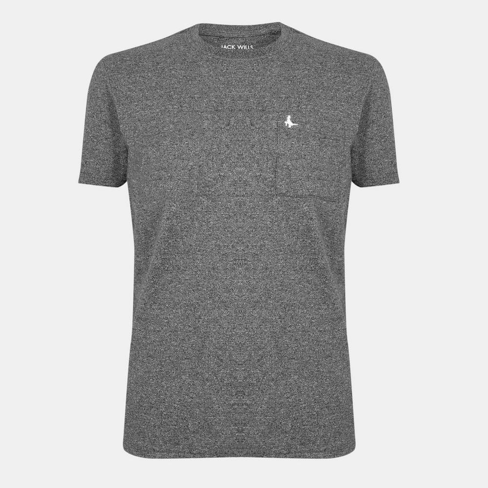 Jack Wills Mens Ayleford Logo T-Shirt - Black