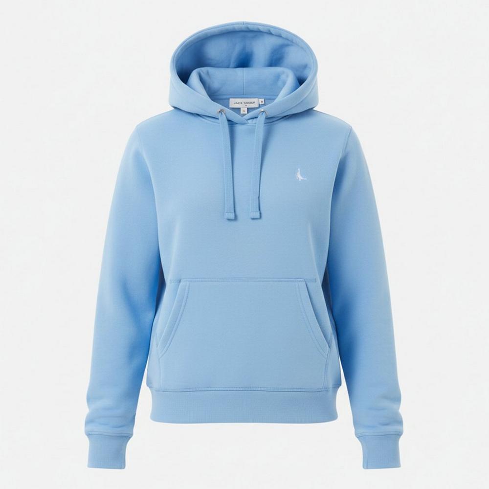 Jack Wills Womens Astbury Pheasant Logo Hoodie - Blue