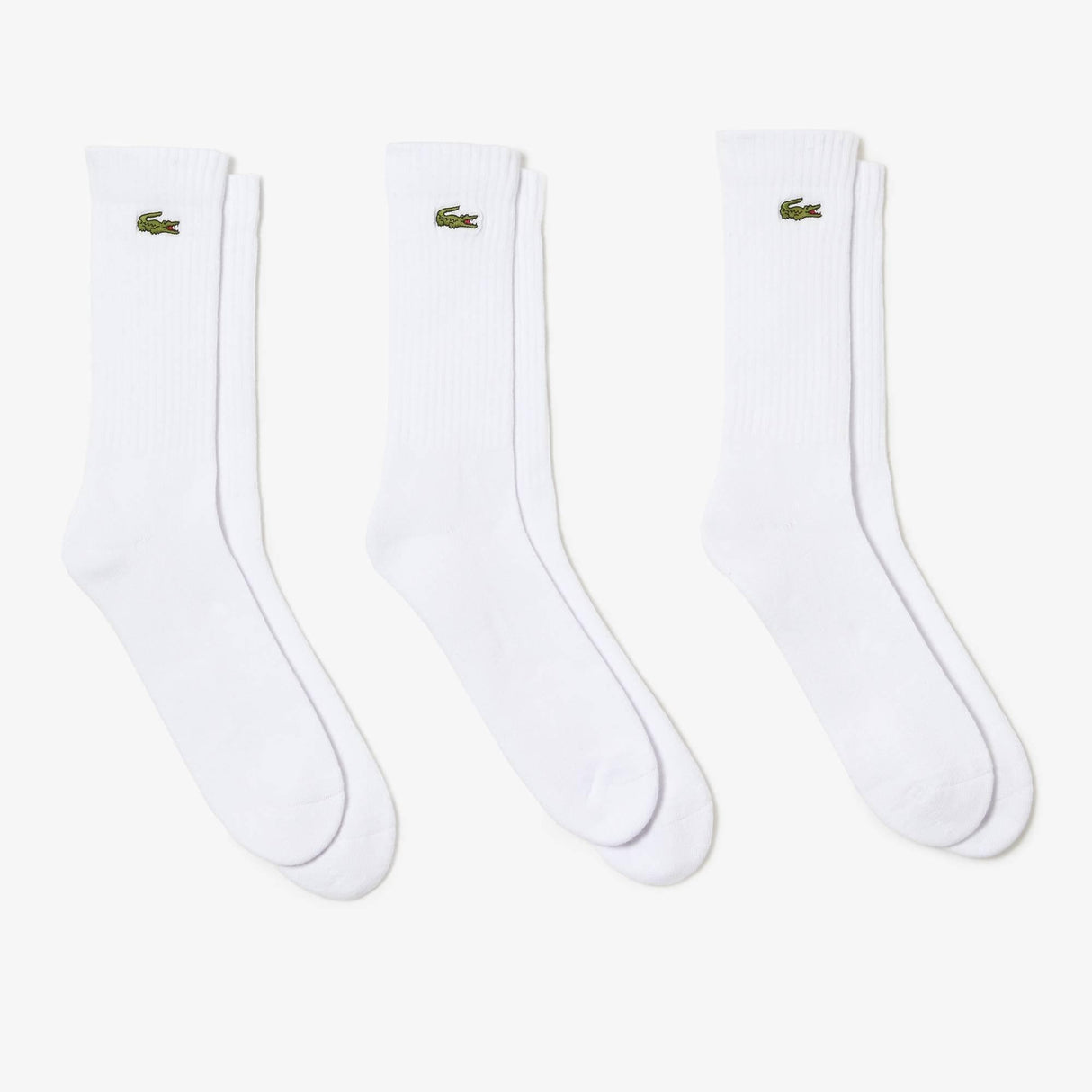 Lacoste Men's Logo Crew Sock - Black