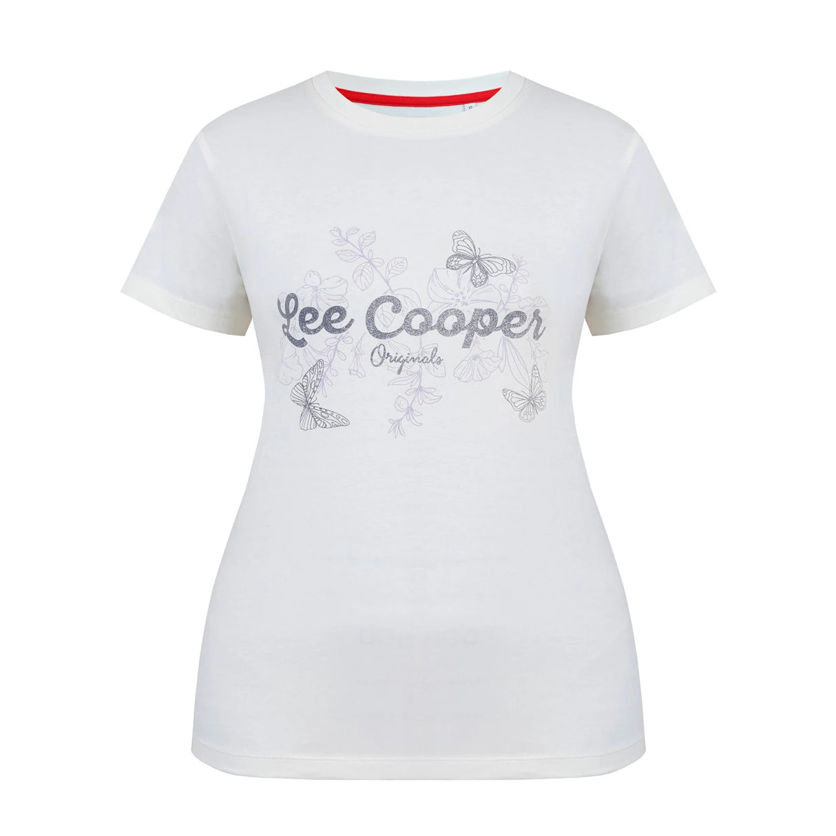 Lee Cooper Women's Classic Tee - Cream