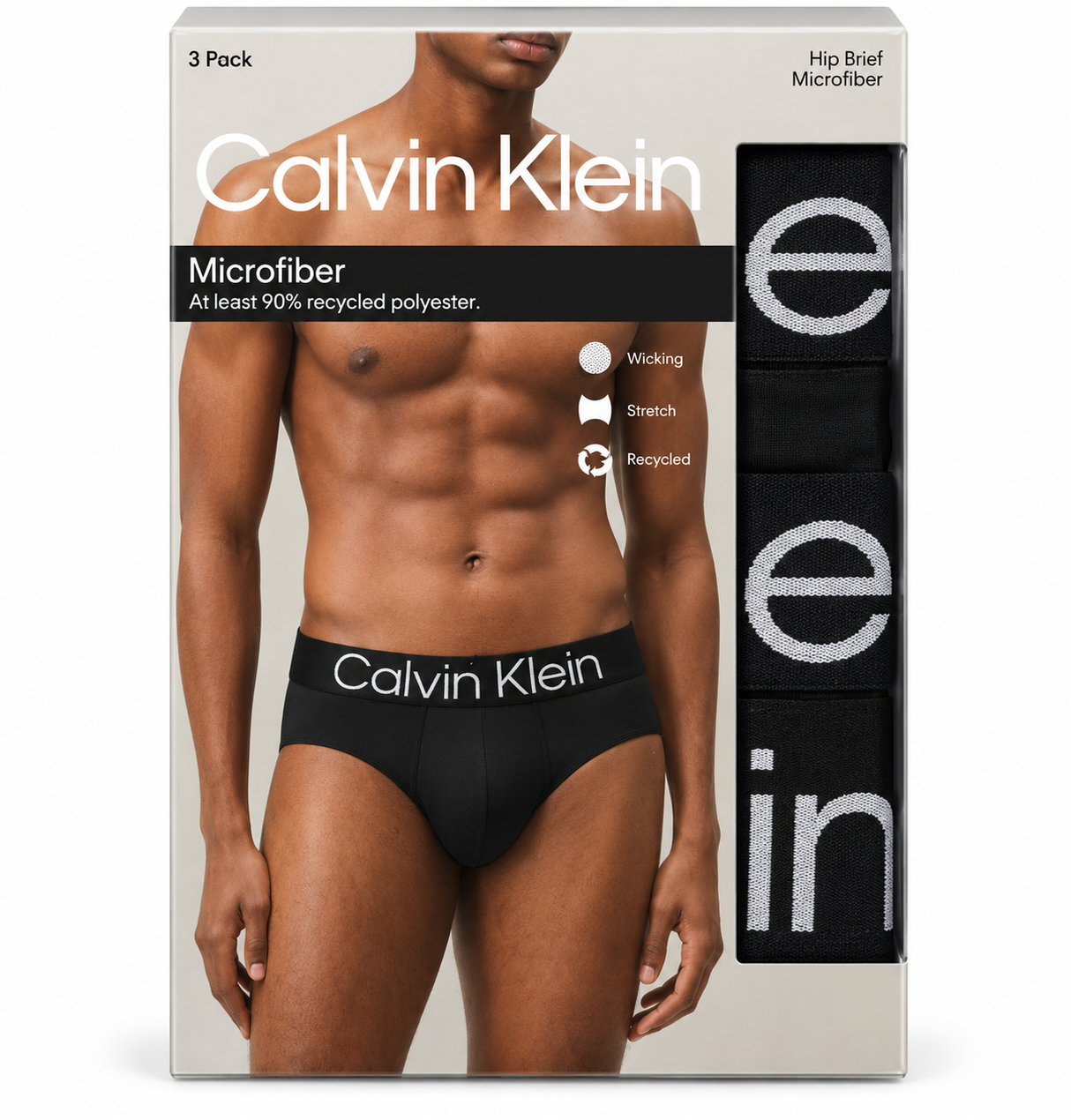 HIP BRIEF 3PK - Black