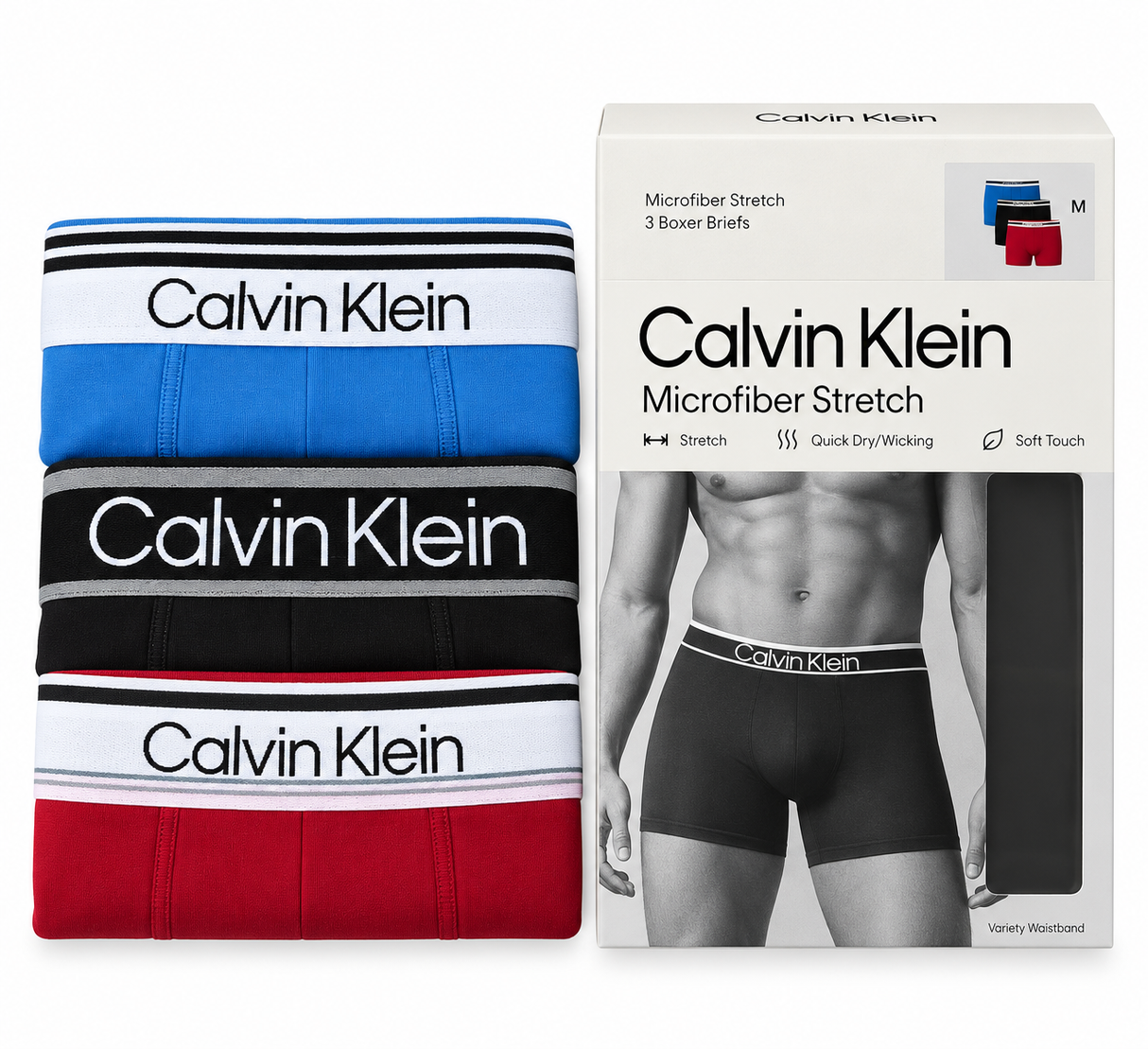 Boxer Brief 3Pk - Regatta/ Black W Wolf Grey/ Scooter W Wolf Grey