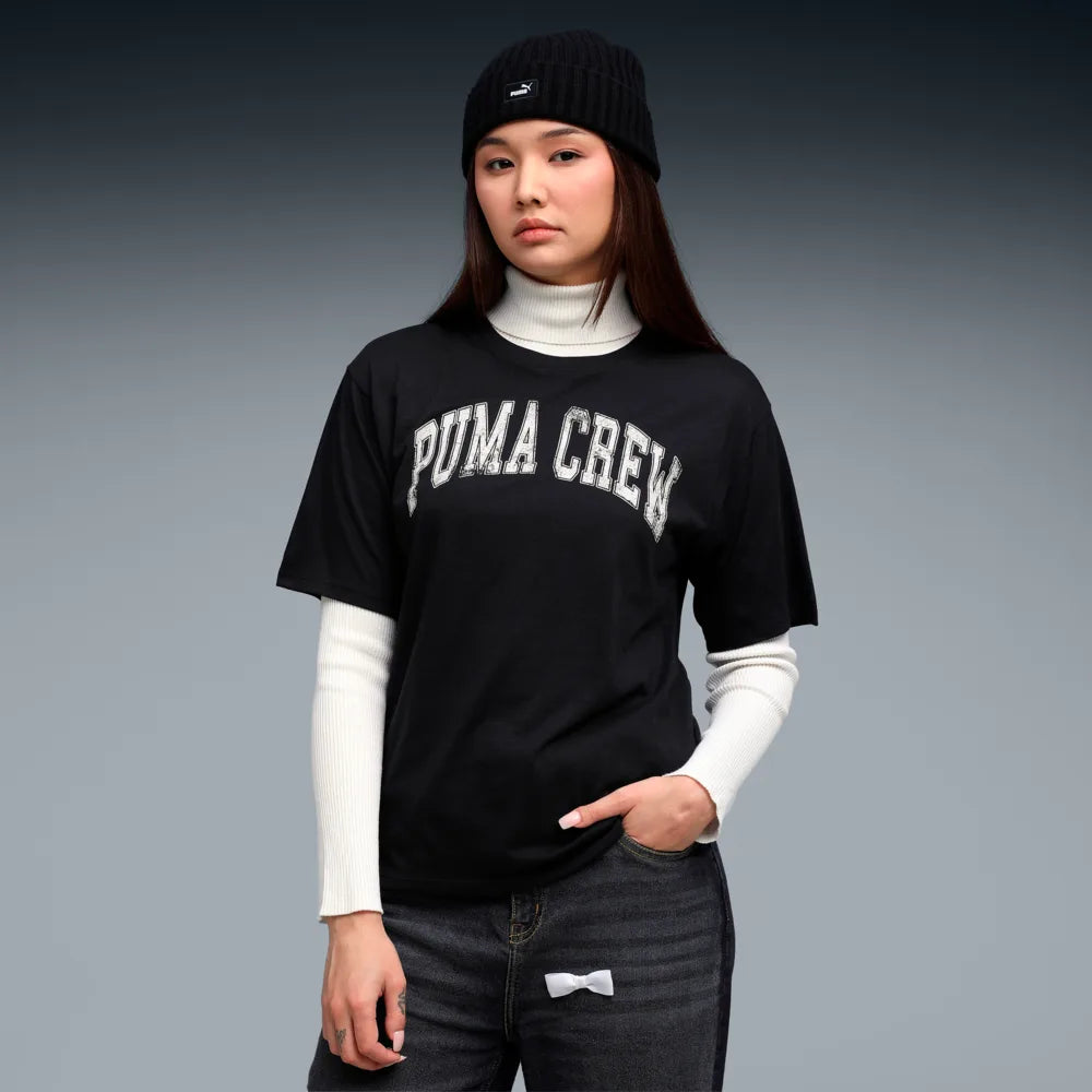 Puma Women's Graphic Tee - Black