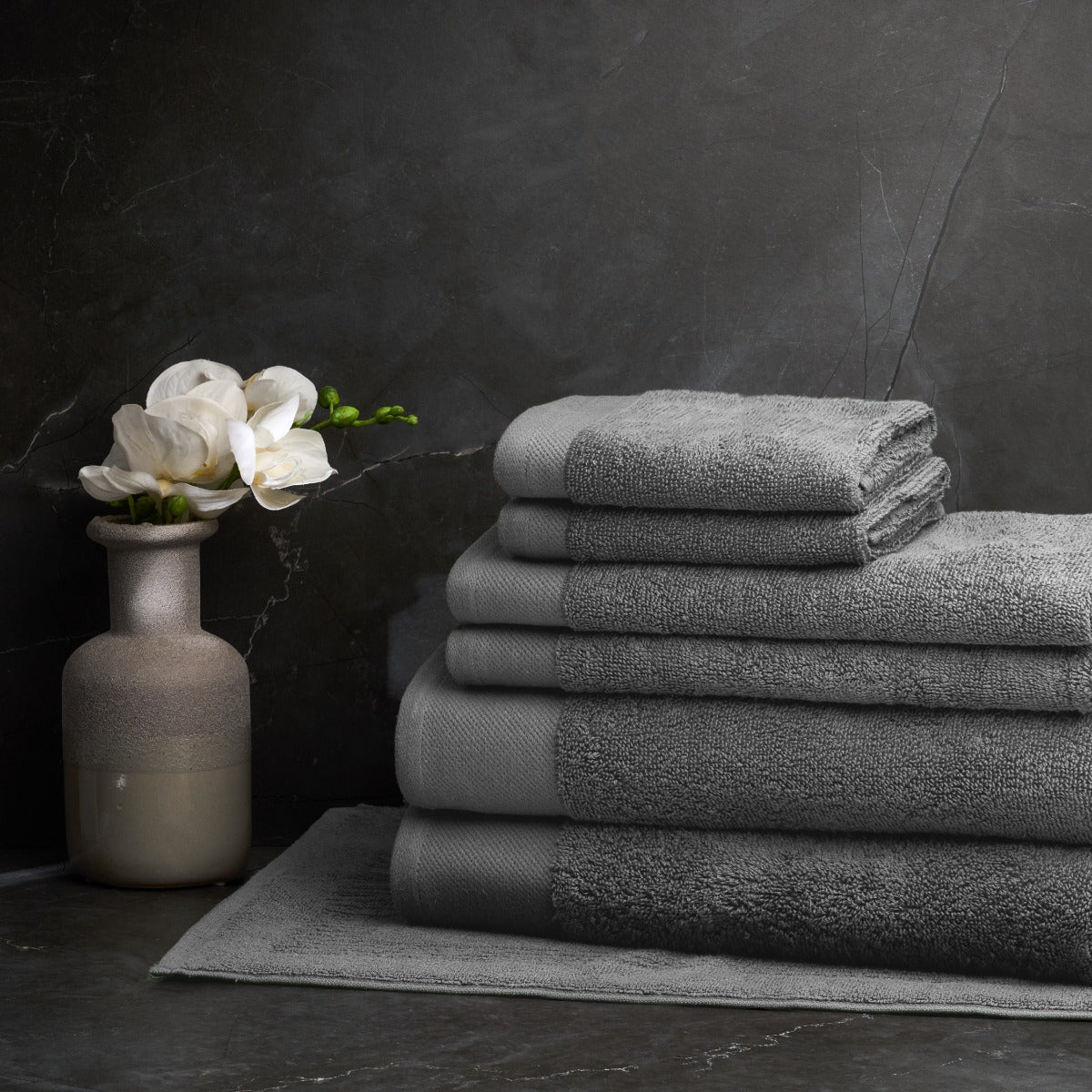 Sheraton Luxury Maison Byron 7 Piece Towel Set Charcoal - 7 Piece