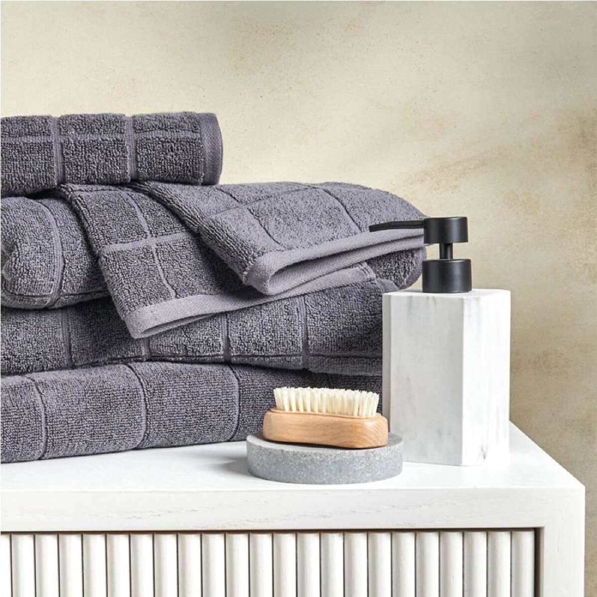 Sheraton Luxury Maison Subway 5 Piece Towel Set Slate - 5 Piece