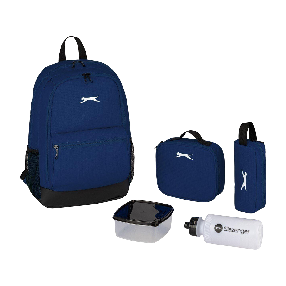 Slazenger Backpack and Lunch Box Set - Navy