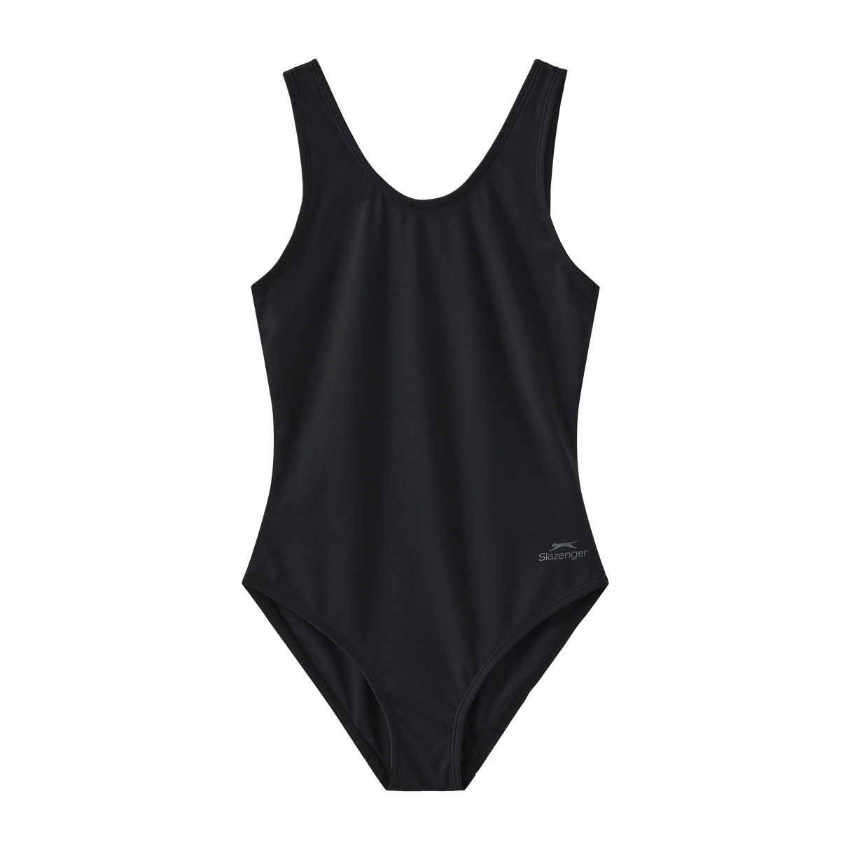 Slazenger Girl's Basic One Piece Swimsuit Black