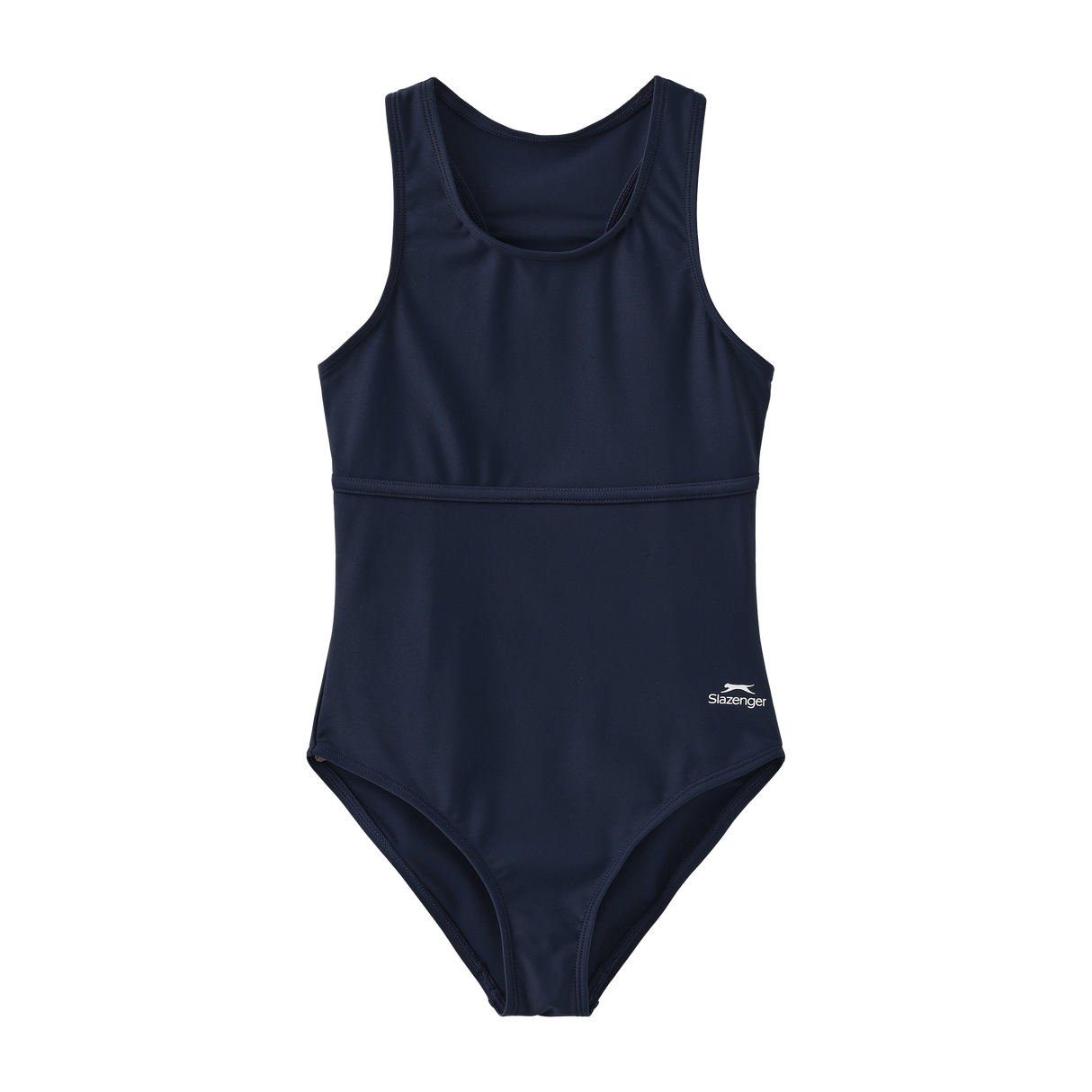 Slazenger Girl's Racer Back Swimsuit Navy