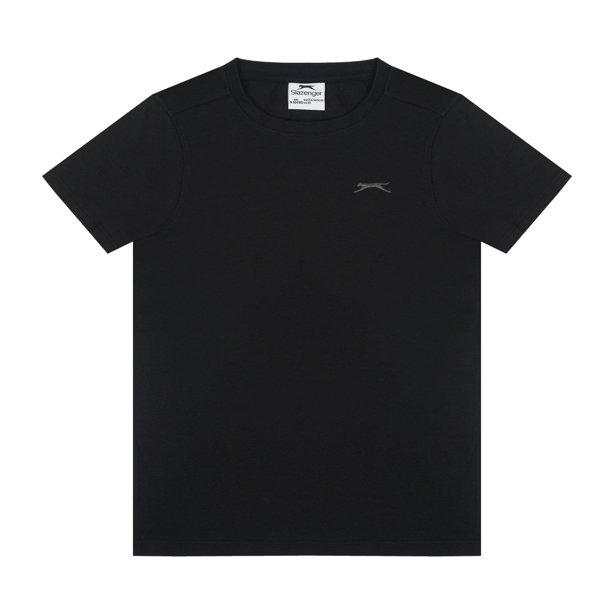 Slazenger Junior Boys Plain T-Shirt - Black