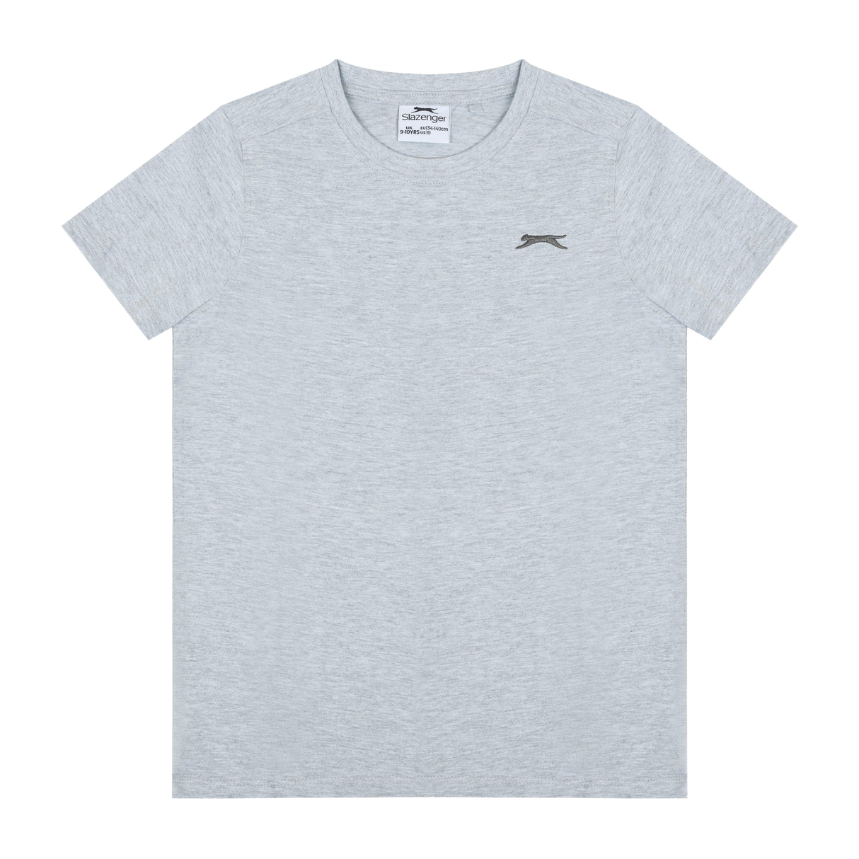 Slazenger Junior Boys Plain T-Shirt - Grey Marle