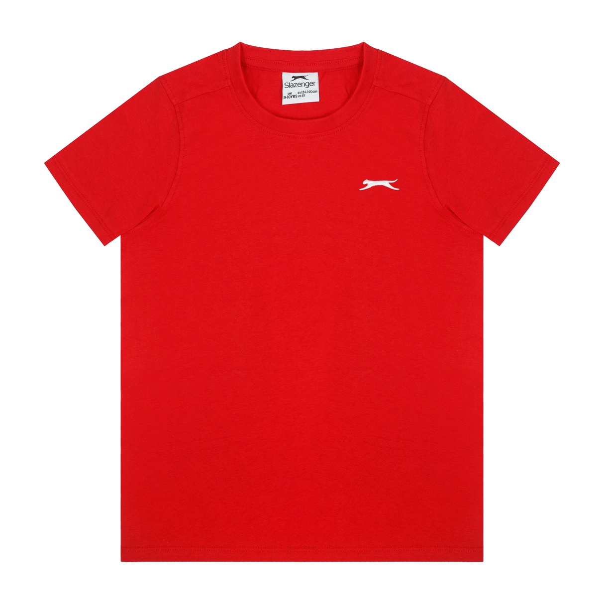 Slazenger Junior Boys Plain T-Shirt - Red