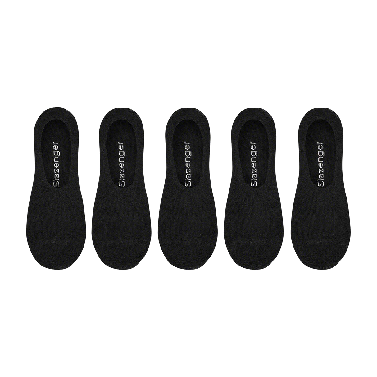 Slazenger Men's 5 Pack Invisible Socks Black