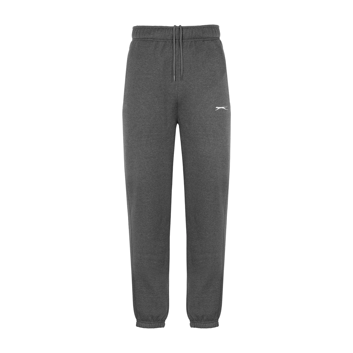 Slazenger Men's Cuffed Fleece Jogging Pants - Grey Charcoal Marle