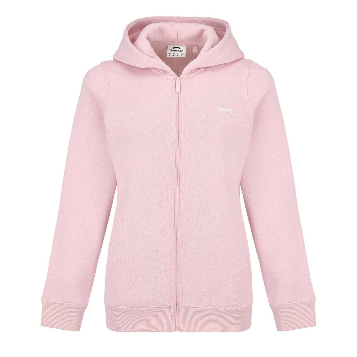 Slazenger Women's Fitted FZ Hoodie in Pink