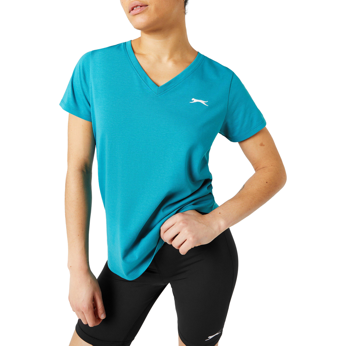 Slazenger Women's V-Neck T-Shirt - Teal