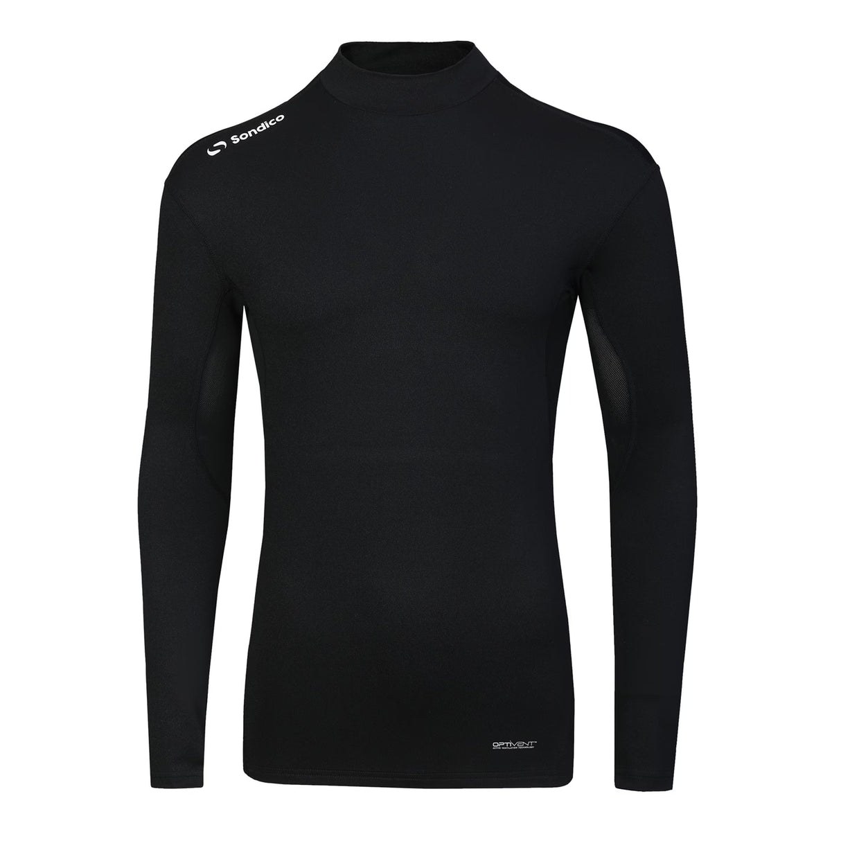 Sondico Men's Base Mock Neck Top Black