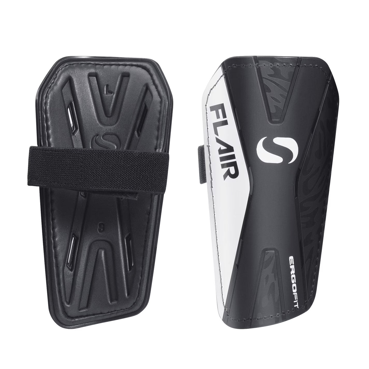 Sondico Soccer Flair Slip Shin Guards Junior Small - Black/White