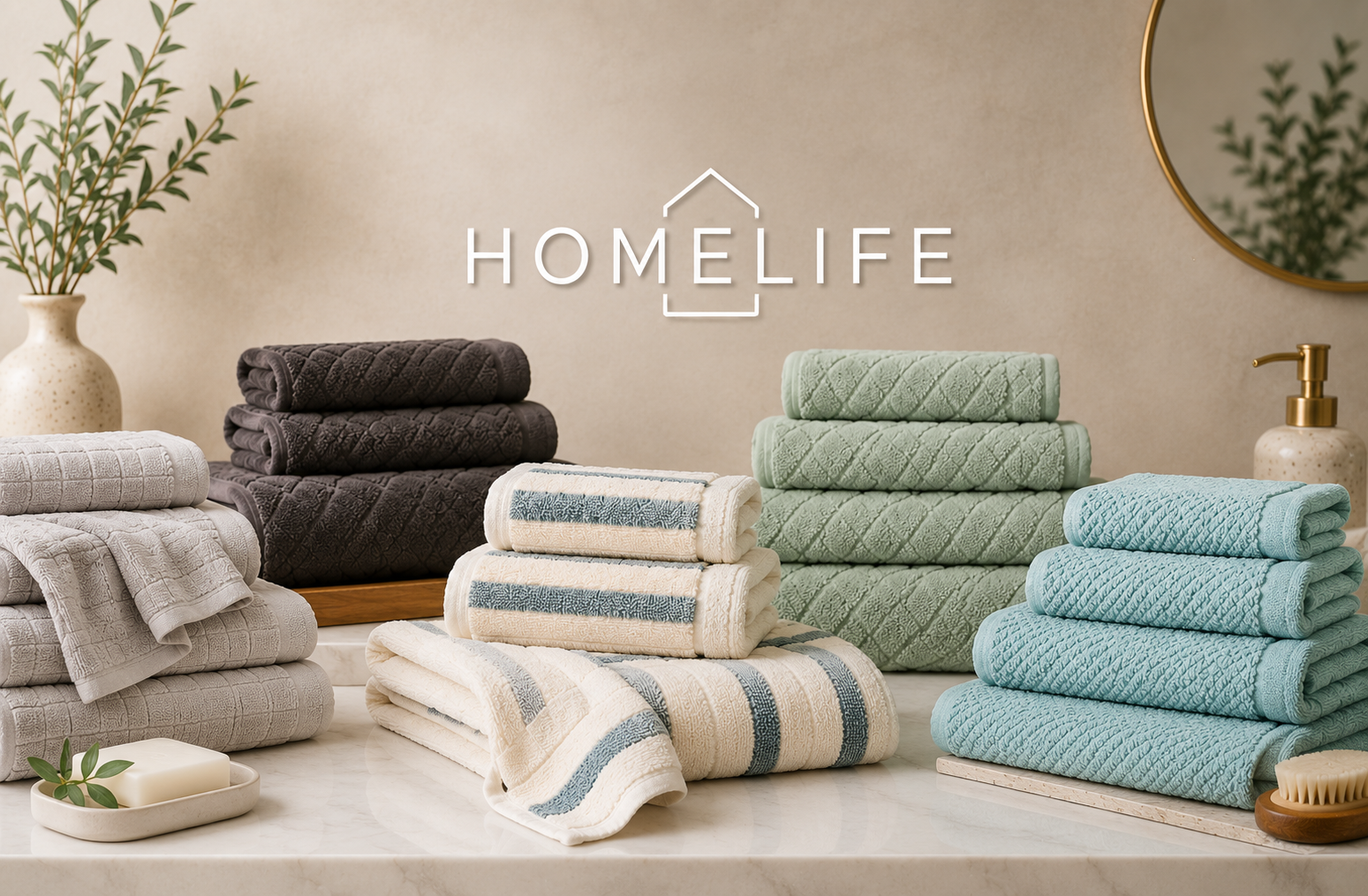 Homelife Towels - 5 Pack