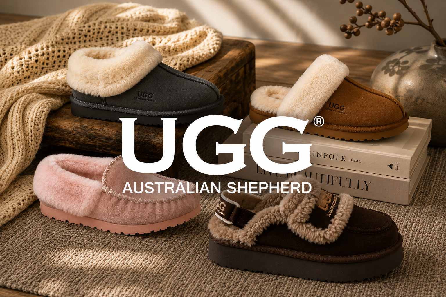 Australian Shepherd Ugg Slippers