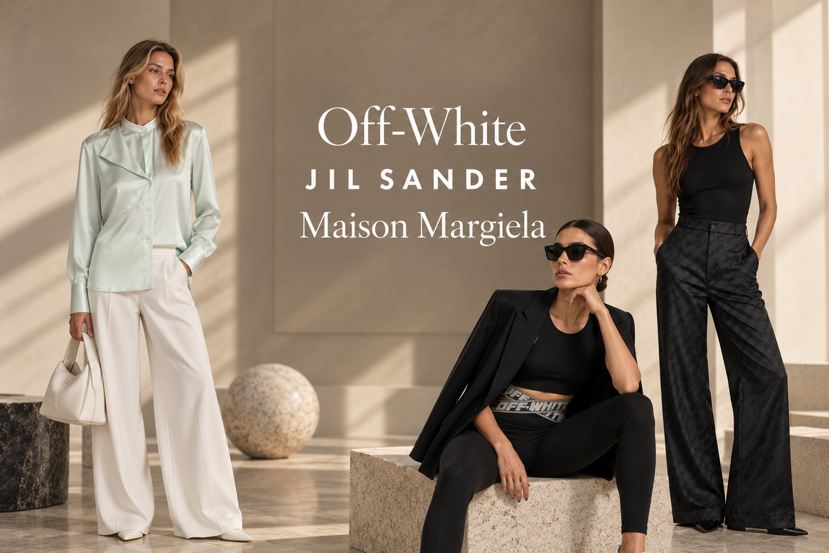Off White, Jil Sander, Maison Margiela