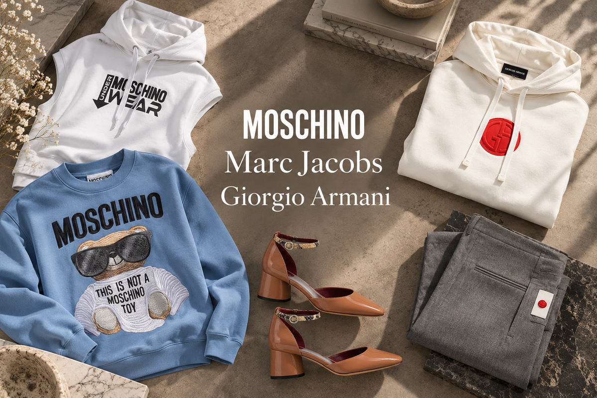 Moschino, Marc Jacobs & Giorgio Armani