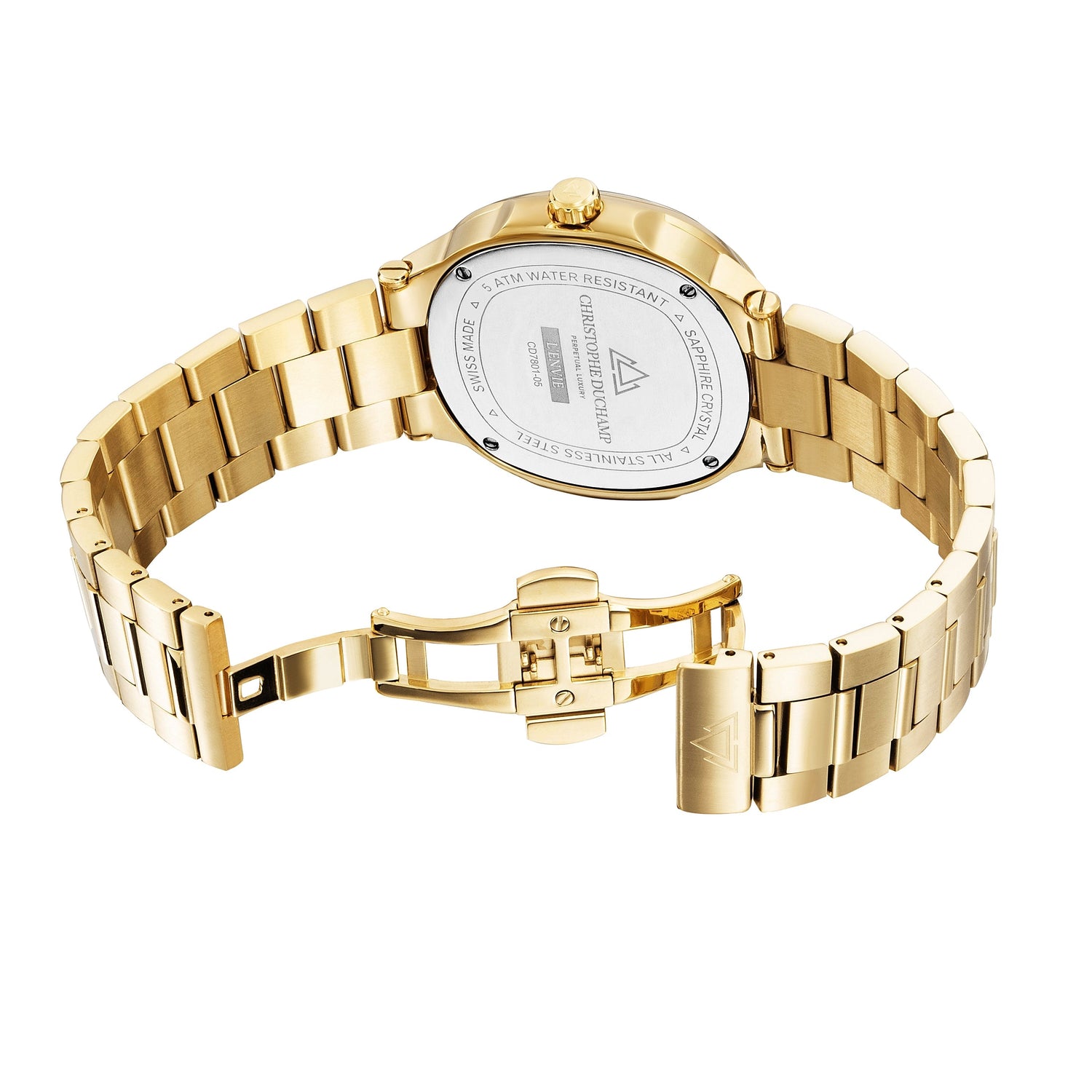 Christophe Duchamp L'envie - Champagne Dial with Gold Stainless Steel Strap