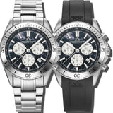 Christophe Duchamp Stratos - Black Dial & 316L Stainless Steel & FKM Rubber Strap
