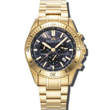 Christophe Duchamp Stratos - Black Dial with Gold Stainless Steel Strap & Black Rubber Strap