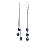 Manufacture Royale Drop Earrings Freshwater Pearl Black