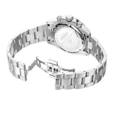 Christophe Duchamp Marine Chrono - Black Dial with Black Bezel and Silver Stainless Steel Strap