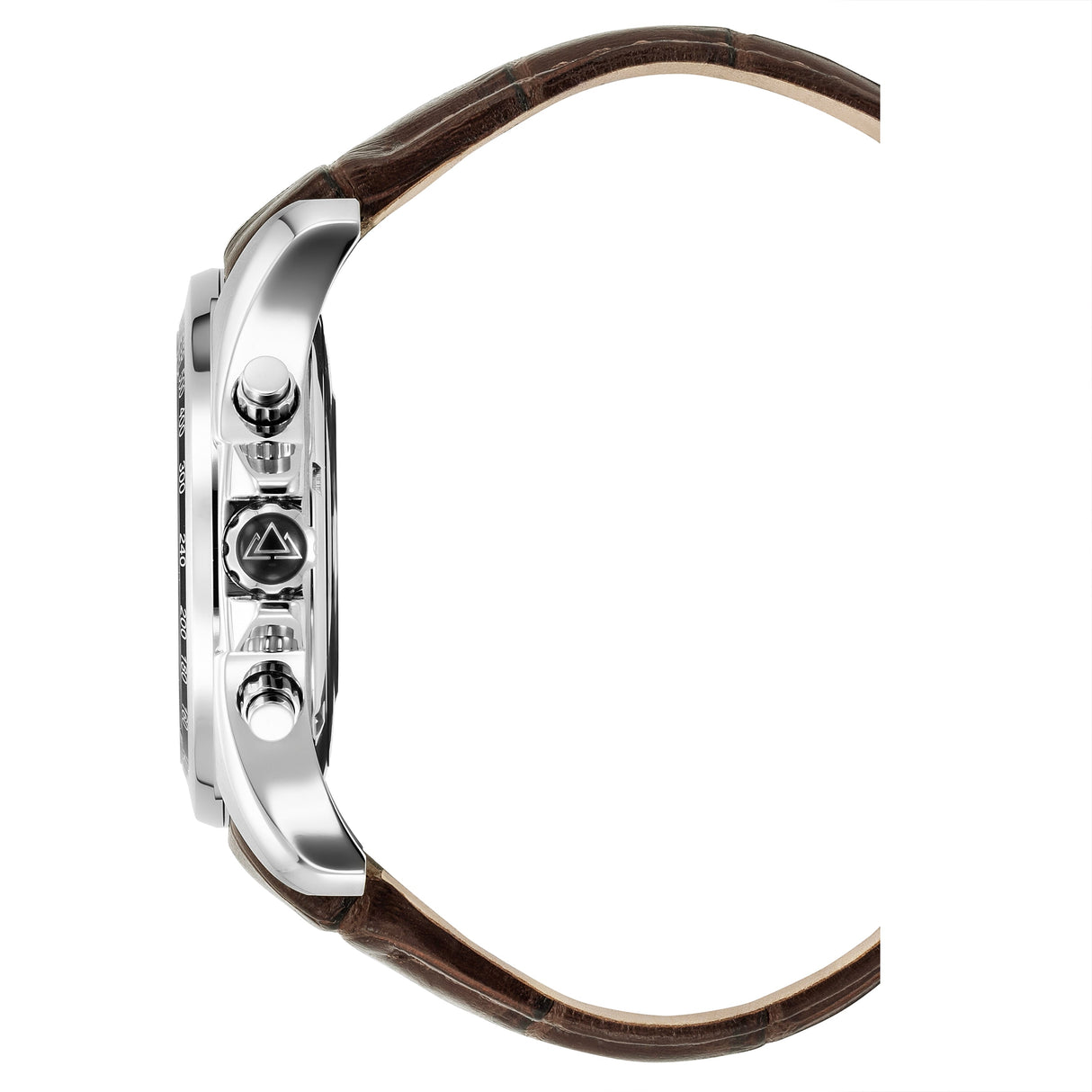 Christophe Duchamp Volcan - White Dial with Brown Leather Strap