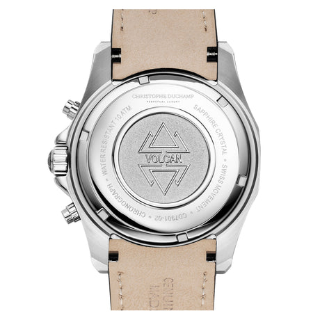 Christophe Duchamp Volcan - Blue Dial with Black Leather Strap
