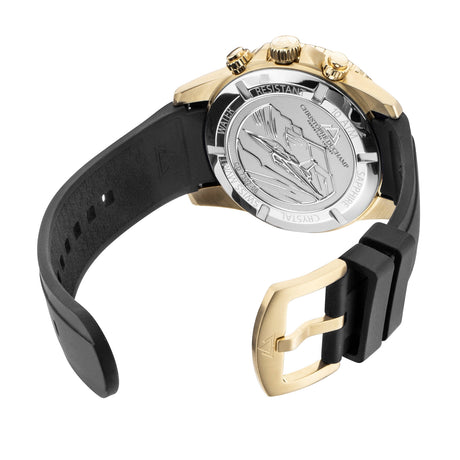 Christophe Duchamp Velocite V2 - Black Dial with Gold Case and Black Rubber Strap