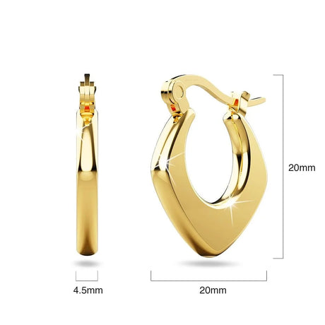 Bullion Gold Sylvia Gold Hoop Earrings