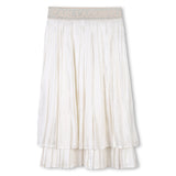 Karl Lagerfeld Girls Fete Musique D3 Pleated Skirt - White