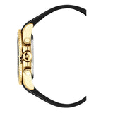 Christophe Duchamp Marine Chrono Rubber - Black Dial with Gold Case, Black Bezel and Black Rubber Strap