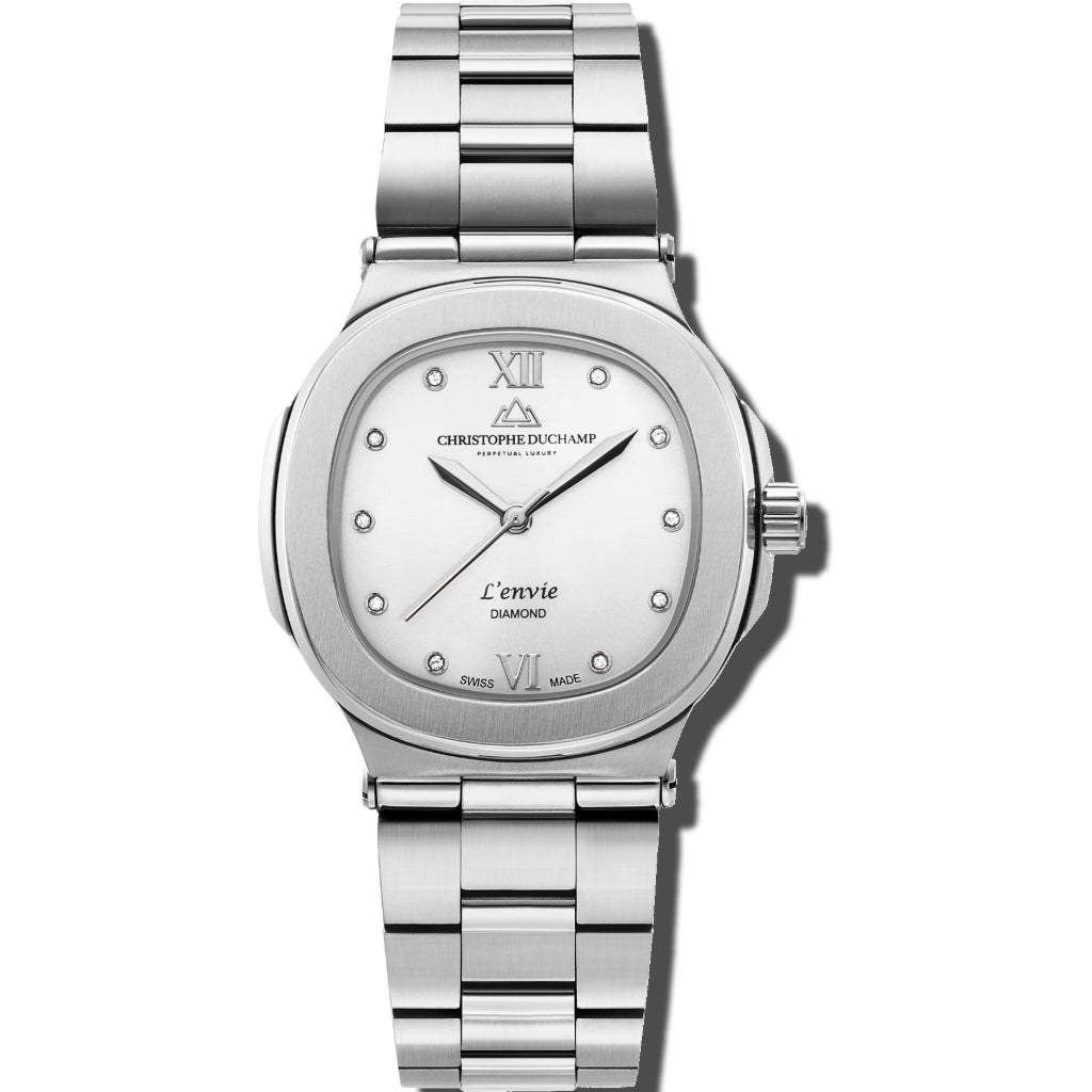 Christophe Duchamp L'envie (Womens) - Silver Dial with Silver Stainless Steel Strap
