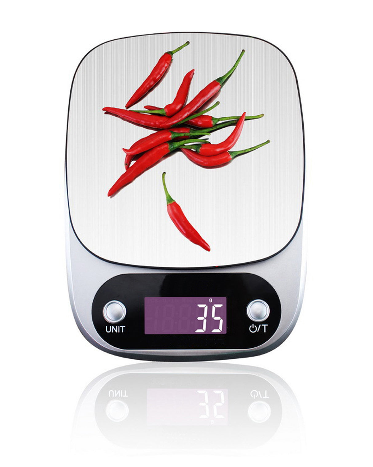 TODO 5Kg Stainless Steel Kitchen Scale Backlit Lcd Display 0.1G Graduation Jewelry Platform
