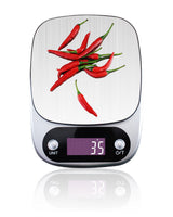 TODO 5Kg Stainless Steel Kitchen Scale Backlit Lcd Display 0.1G Graduation Jewelry Platform