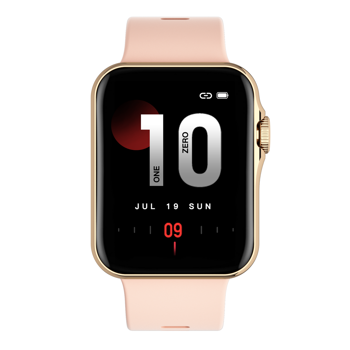 TODO Bluetooth Smart Watch Monitor Heart Rate BPM Blood Pressure Oxygen - Pink