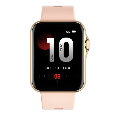 TODO Bluetooth Smart Watch Monitor Heart Rate BPM Blood Pressure Oxygen - Pink