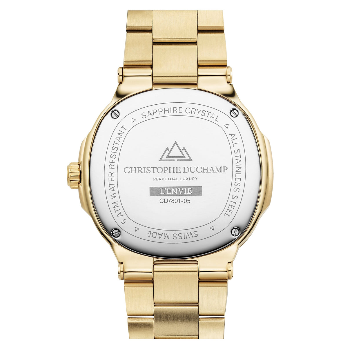 Christophe Duchamp L'envie - Champagne Dial with Gold Stainless Steel Strap