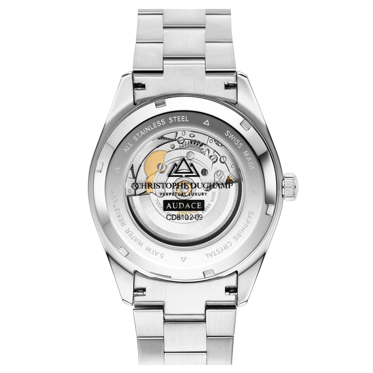 Christophe Duchamp Audace  - Green Dial with Silver Stainless Steel Strap
