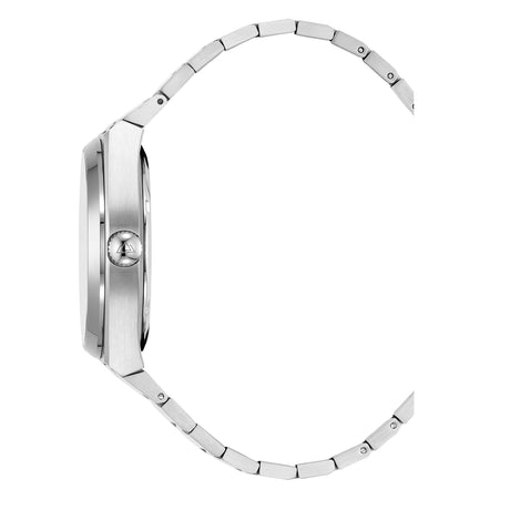 Christophe Duchamp Attitude Auto - Blue Dial with Silver Case and Silver Stainless Steel Strap