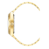 Christophe Duchamp Attitude Auto - Black Dial with Gold Case and Gold Stainless Steel Strap