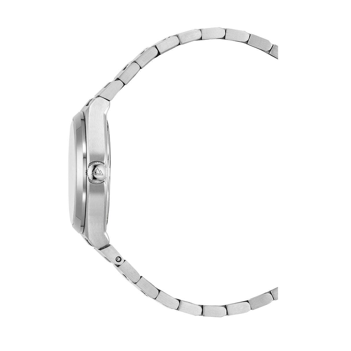 Christophe Duchamp Attitude Double Diamond - Blue Dial with Silver Case and Silver Stainless Steel Strap