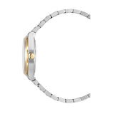 Christophe Duchamp Attitude Double Diamond - Champagne Dial with Silver & Gold Case and Silver Stainless Steel Strap