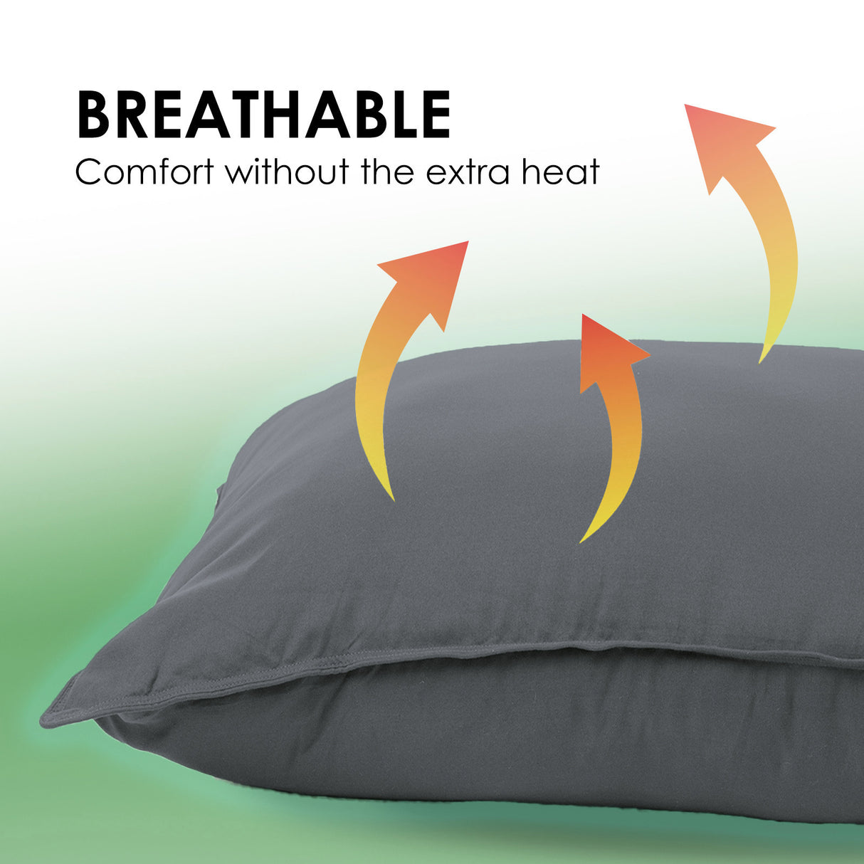 Royal Comfort Charcoal Bamboo Pillow Twin Pk