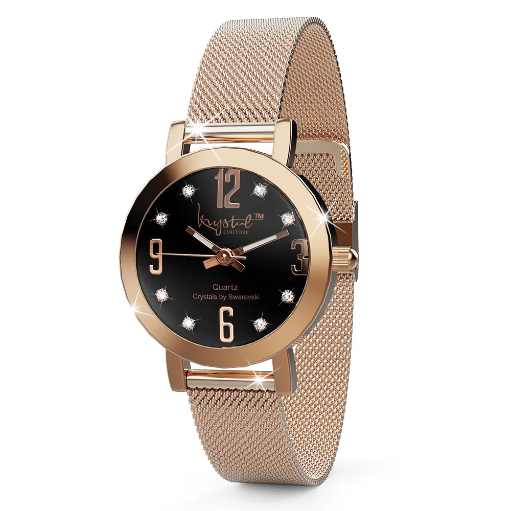 Krystal Couture The Hour Check Krystal Watch Embellished with SWAROVSKI® Crystals
