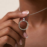 Krystal Couture Orbit of Charm Necklace Embellished with SWAROVSKI Crystal in White Gold